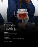Friends traveling